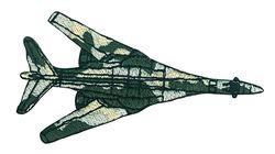 Vyšívané nažehlovací obrázky velké - vojenské letadlo